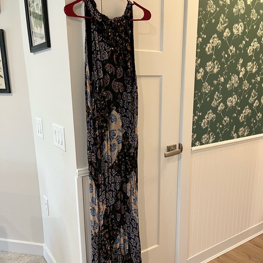 Maeve High Neck Paisley Maxi Dress